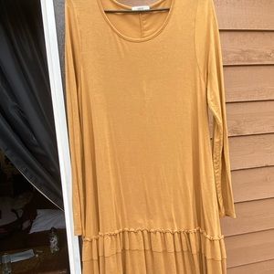 Easel mustard yellow dress